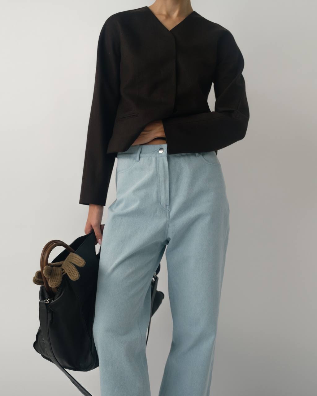 Mia cashmere crop blazer