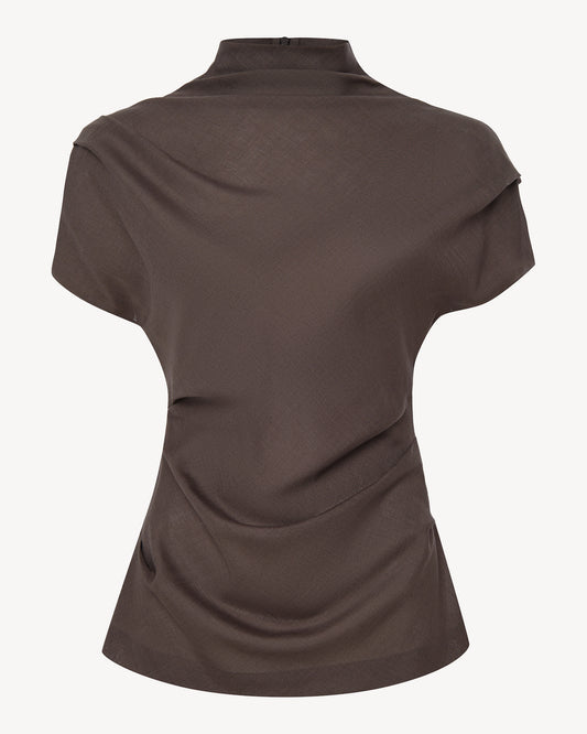 Amy draped wool top