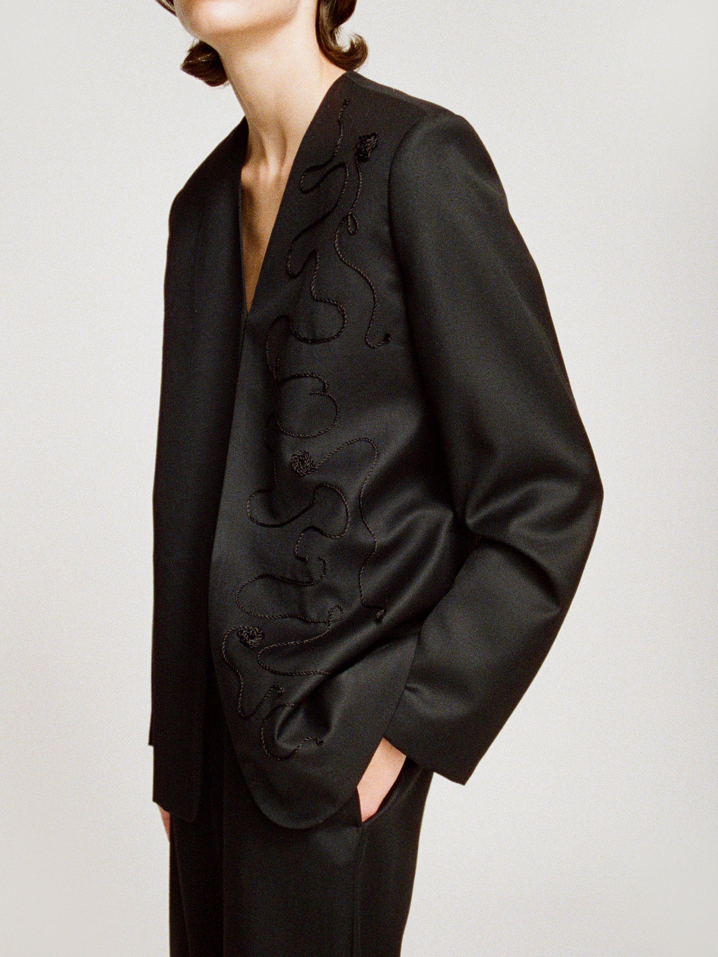 Teresa twill wool blazer