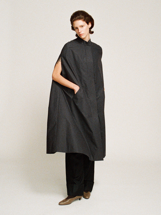 Madison a-line cotton cape
