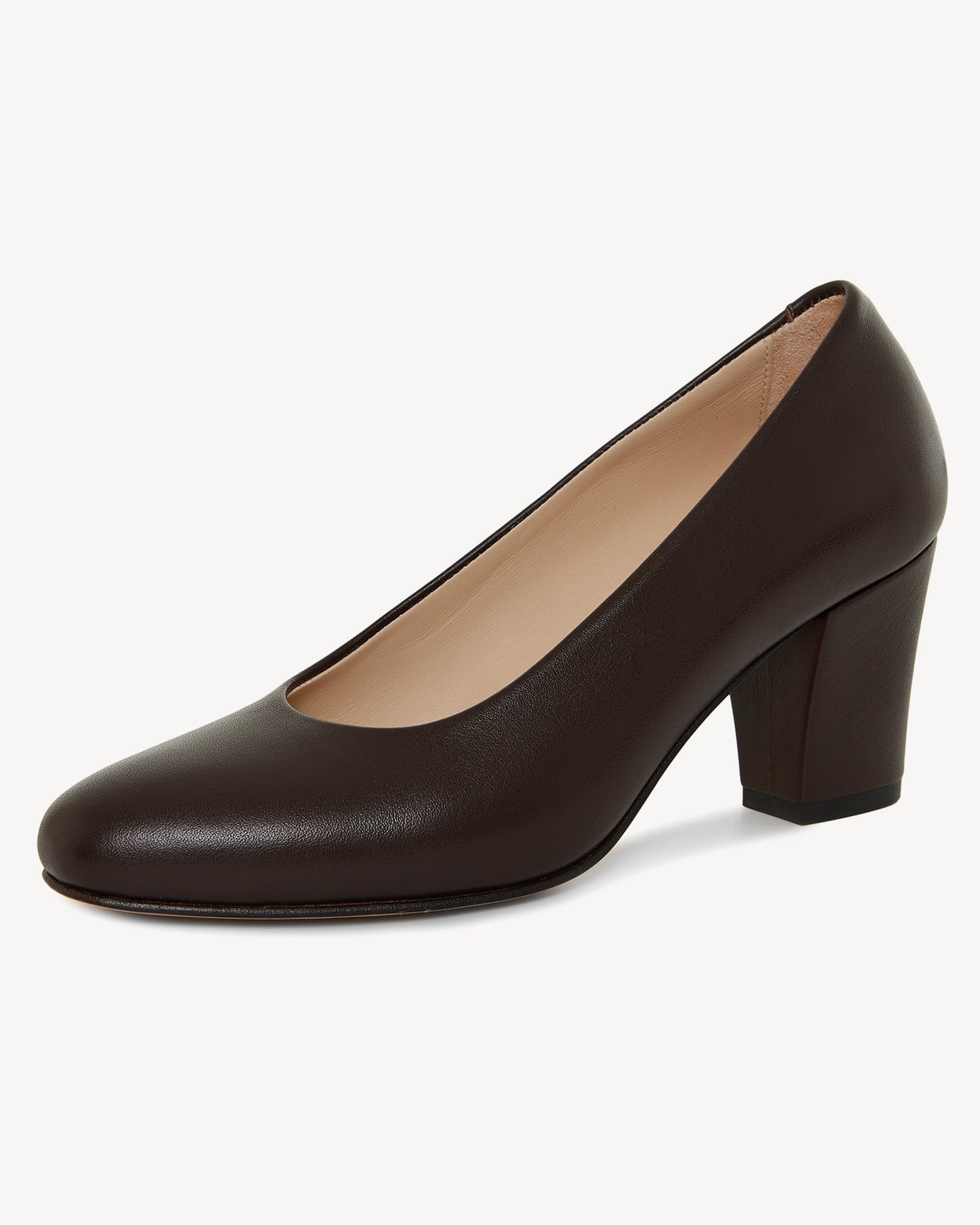 Leonor leather heels