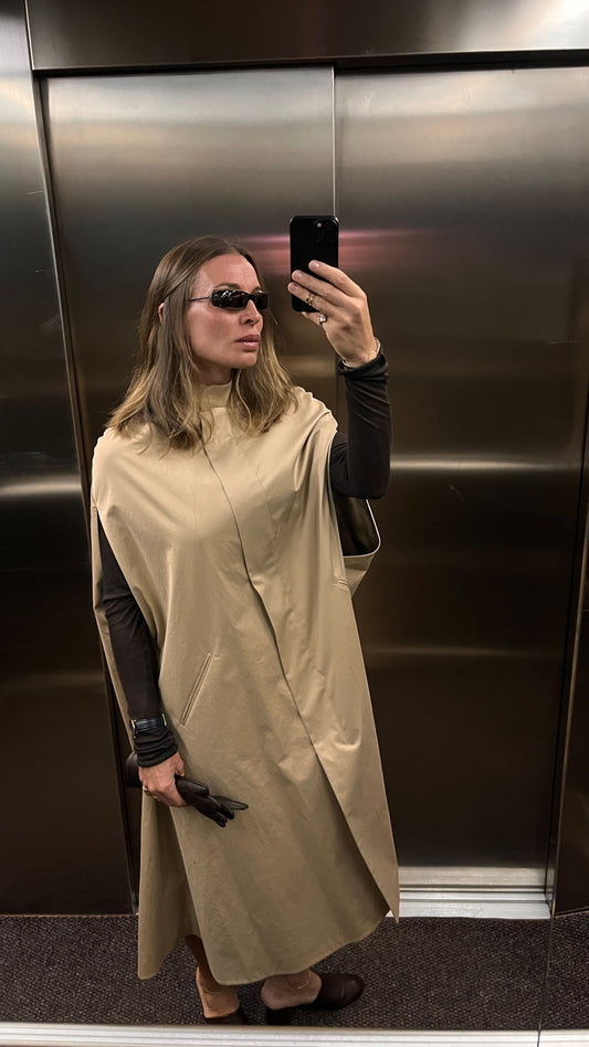 Madison a-line cotton cape