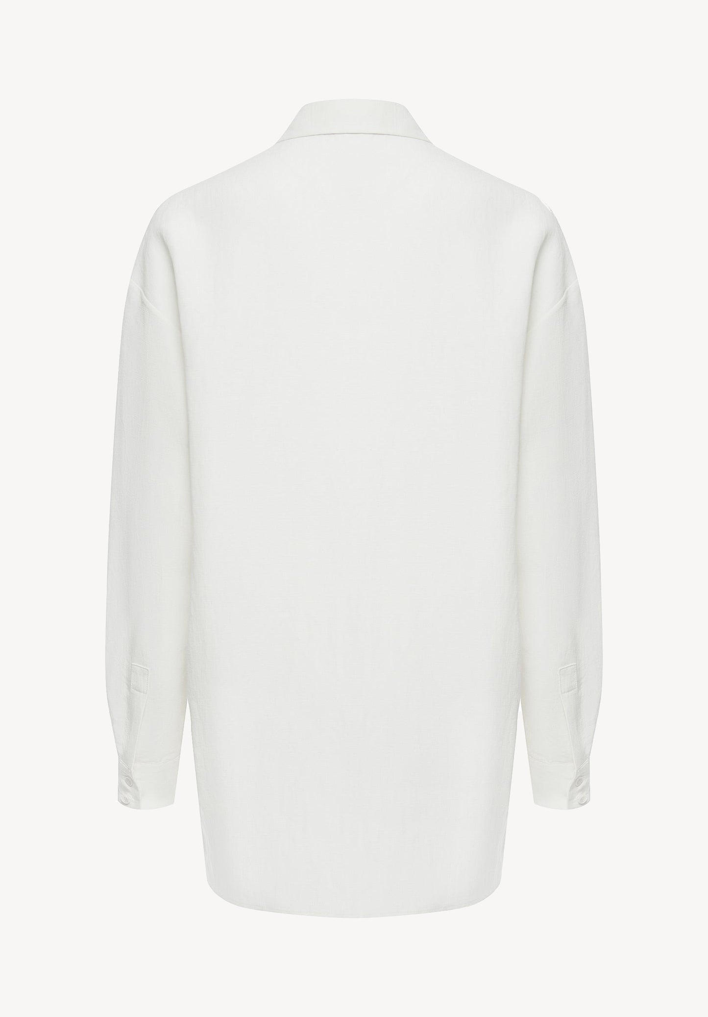 Jane linen and silk oversized shirt