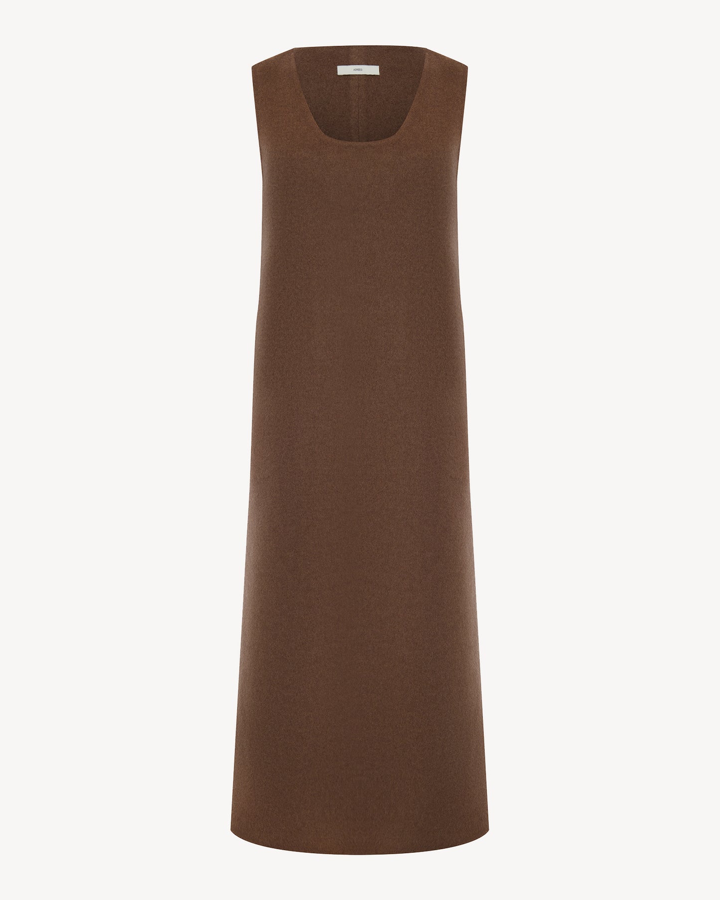 Suella wide straps cashmere dress