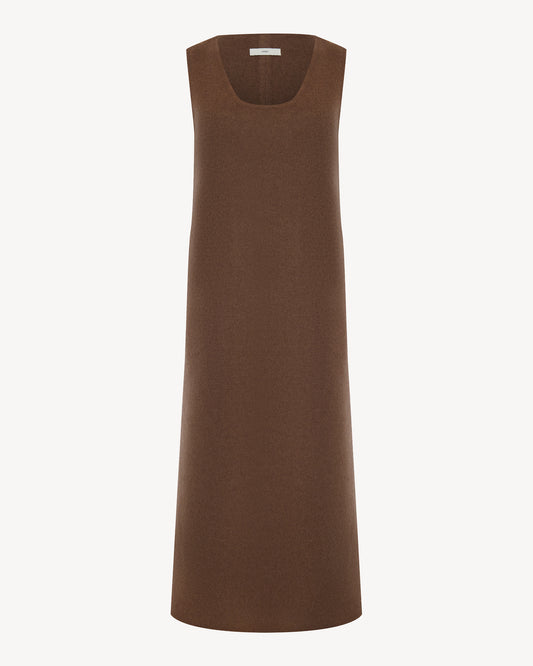 Suella wide straps cashmere dress
