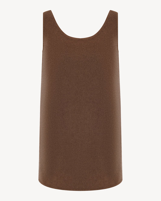 Azra wide straps cashmere top