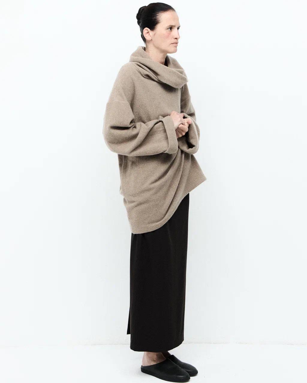 Helga cashmere cowl-neck sweater