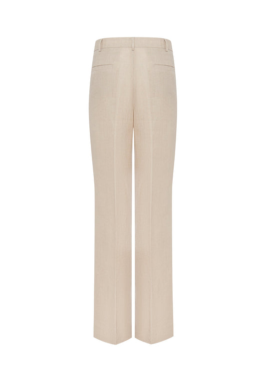 Britney low-rise linen trousers
