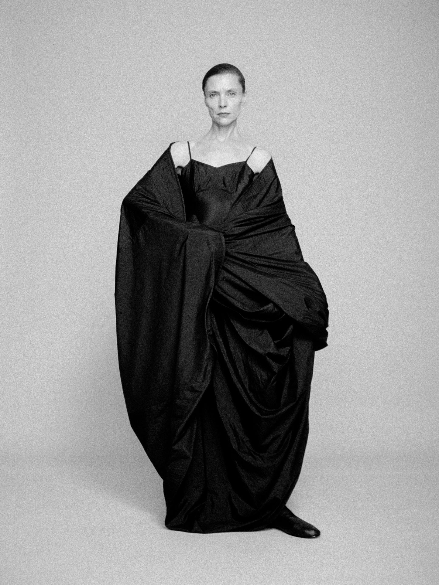 Leoni  maxi A-line silk dress