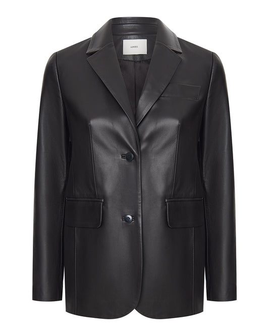 Uma leather blazer