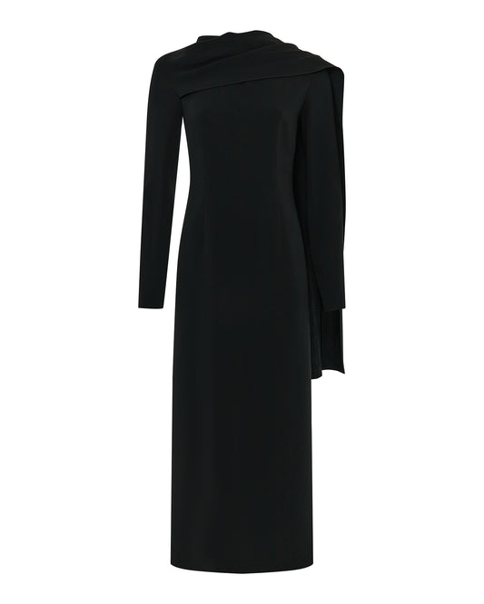 Faris viscose dress with scarf