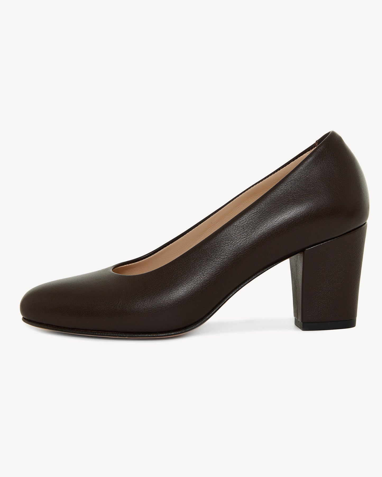 Leonor leather heels