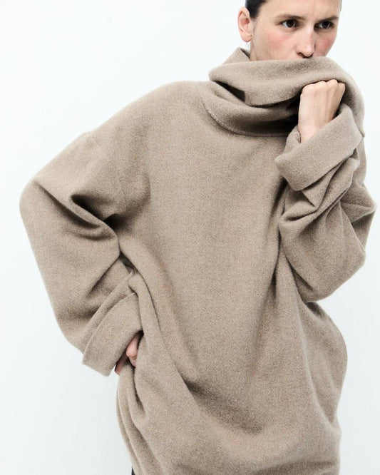 Helga cashmere cowl-neck sweater