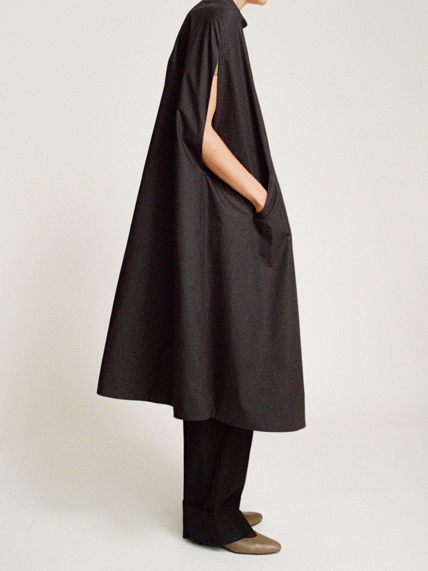 Madison a-line cotton cape