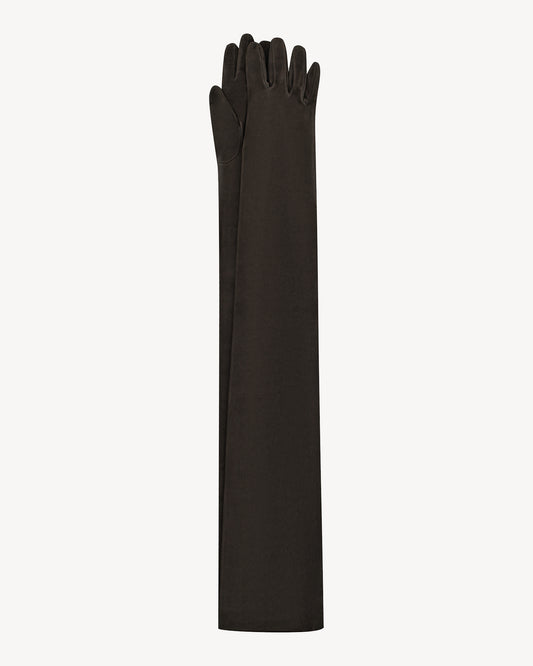 Mirabelle elongated suede gloves