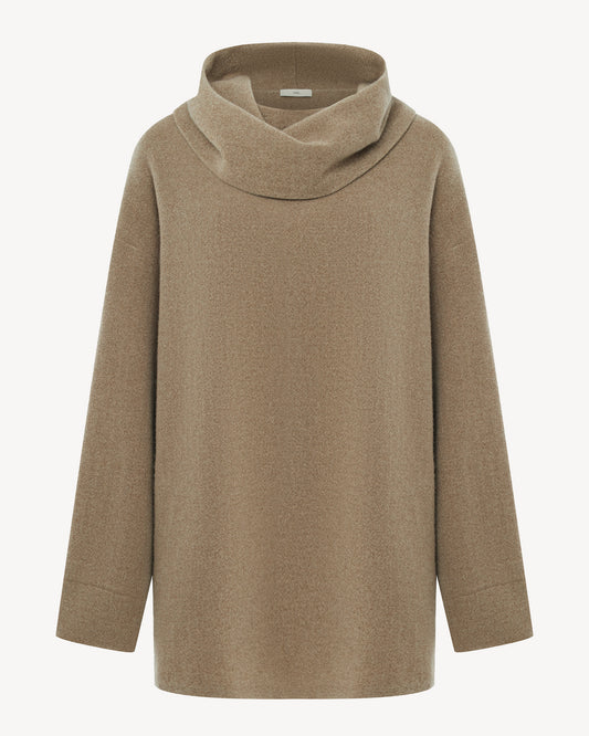 Helga cashmere cowl-neck sweater