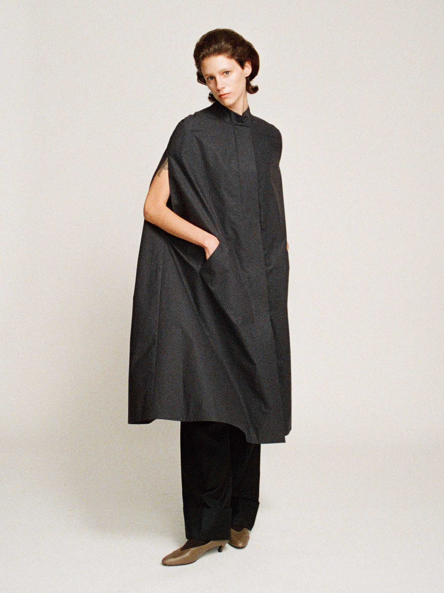 Madison a-line cotton cape
