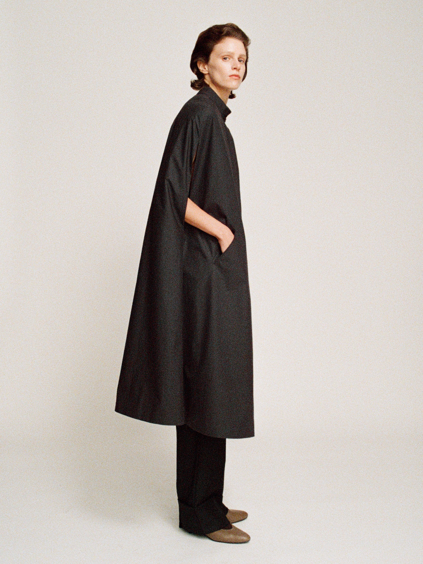 Madison a-line cotton cape
