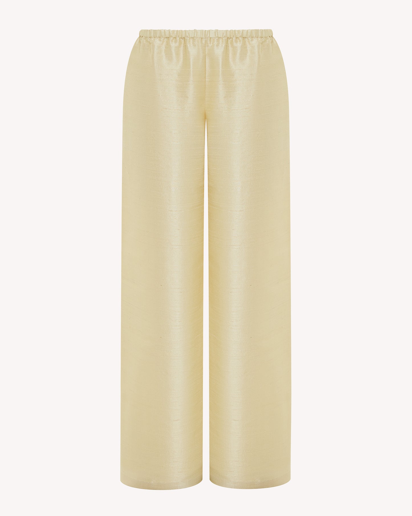 Sandra elastic waist wild silk pants