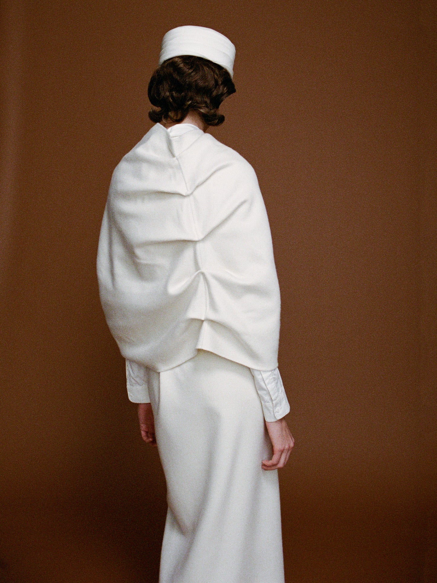 Sen draped cashmere cape