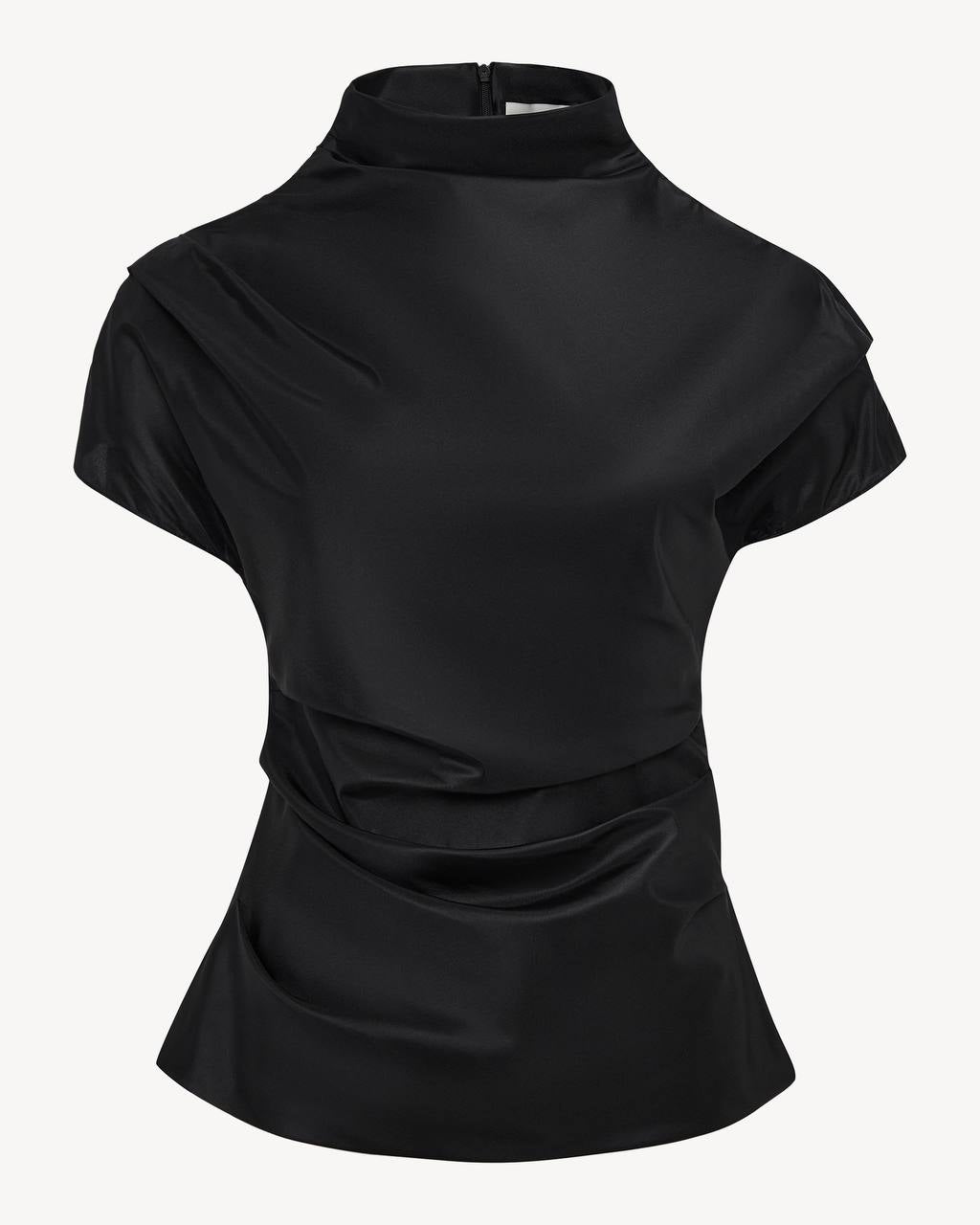 Amy draped silk top