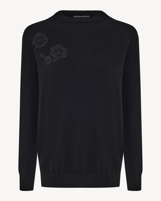 Tamuna cashmere sweater with embroidery