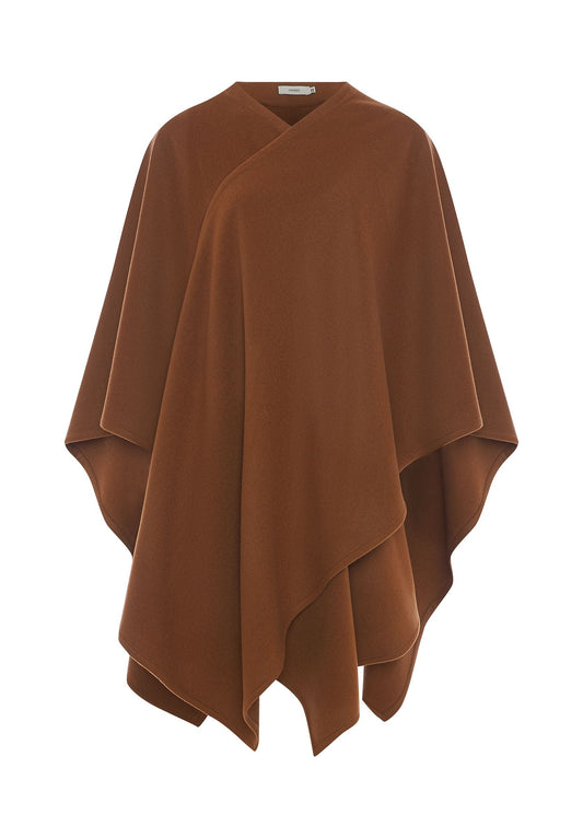 Grace wool and cashmere poncho
